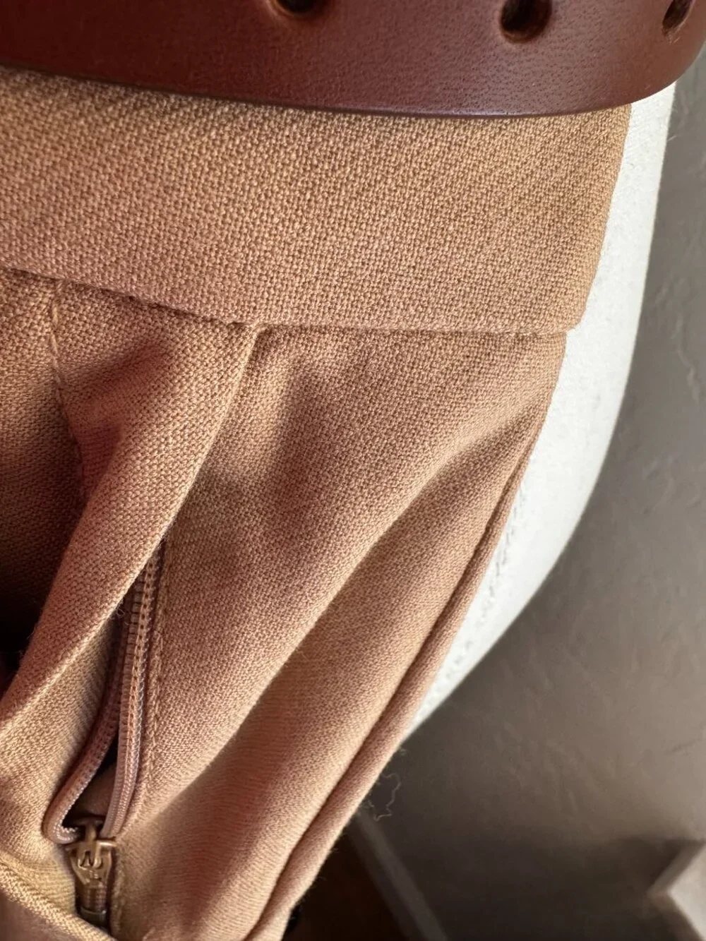 J.Crew Campbell Trousers Camel Tan 00 Zipper Pockets